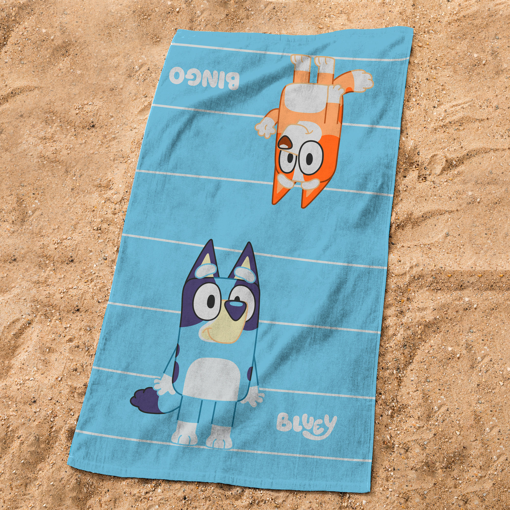Bluey Beach towel, Duo - 70 x 120 cm - Cotton