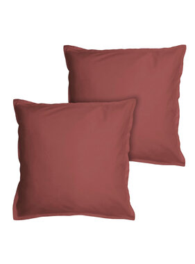 Matt & Rose Set Kussenslopen Wijnrood 65 x 65 cm Gewassen Katoen