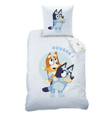 Bluey Duvet cover, Hoera - Single - 140 x 200 + 63 x 63 cm - Cotton