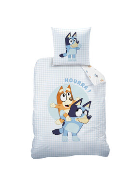Bluey Duvet cover Hoera 140 x 200 + 63 x 63 cm Cotton