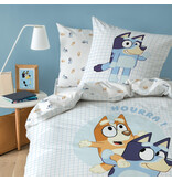 Bluey Duvet cover, Hoera - Single - 140 x 200 + 63 x 63 cm - Cotton