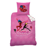Miraculous Duvet cover, Supergirl - Single - 140 x 200 + 63 x 63 cm - Cotton