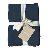 Matt & Rose Set Kussenslopen Pauw Blauw - (2x) 50 x 70 cm - Mousseline Katoen