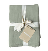 Matt & Rose Set Pillowcases Moss Green - (2x) 50 x 70 cm - Muslin Cotton