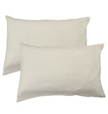 Matt & Rose Set Kussenslopen Naturel - (2x) 50 x 70 cm - Mousseline Katoen