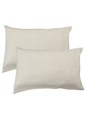 Matt & Rose Set Kussenslopen Naturel 50 x 70 cm Mousseline Katoen