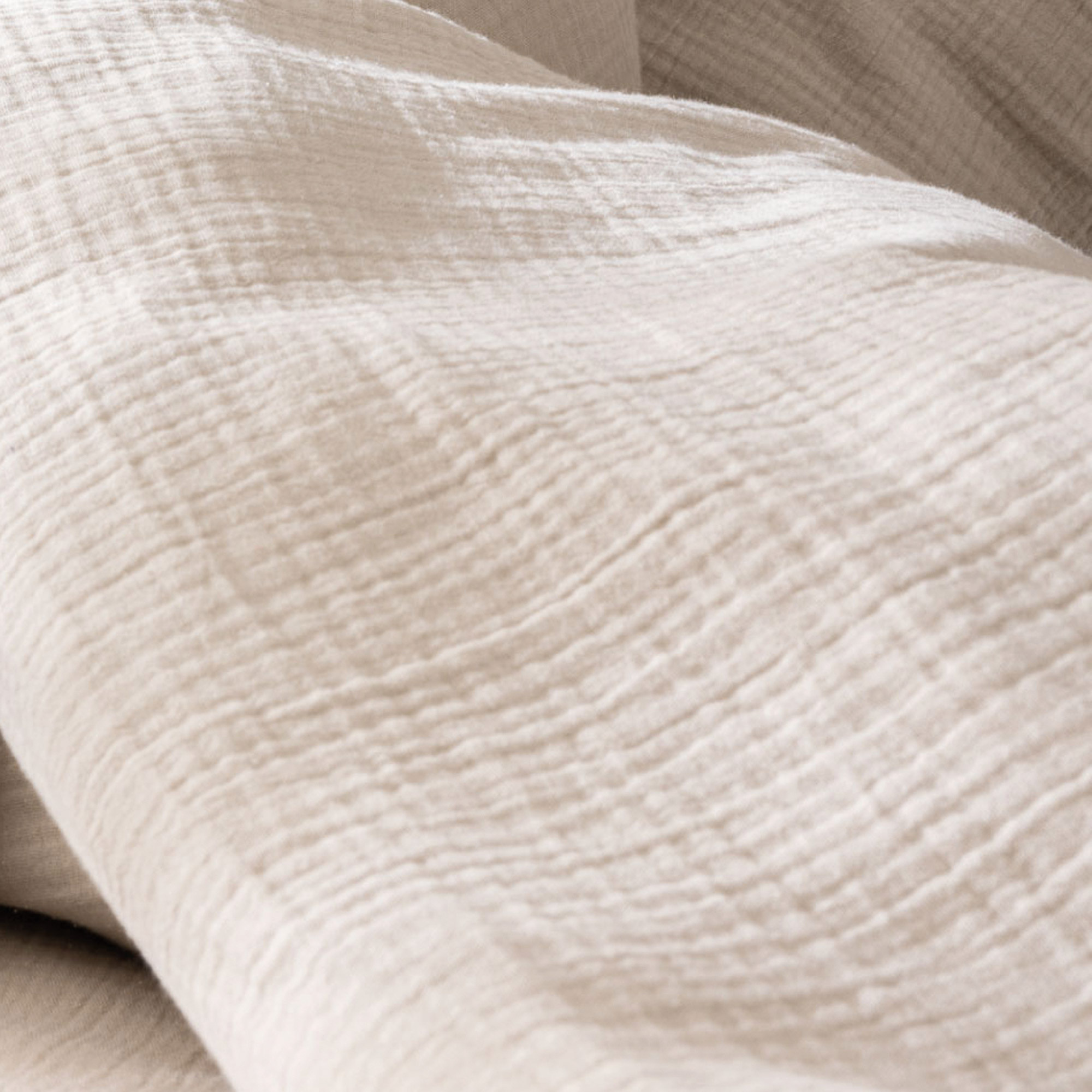Matt & Rose Set Kussenslopen Naturel - (2x) 50 x 70 cm - Mousseline Katoen