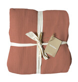 Matt & Rose Duvet cover Terracotta - 260 x 240 + (2x) 65 x 65 - Muslin Cotton