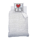Keith Haring Duvet cover Red Love - 140 x 200 + 63 x 63 cm - Cotton