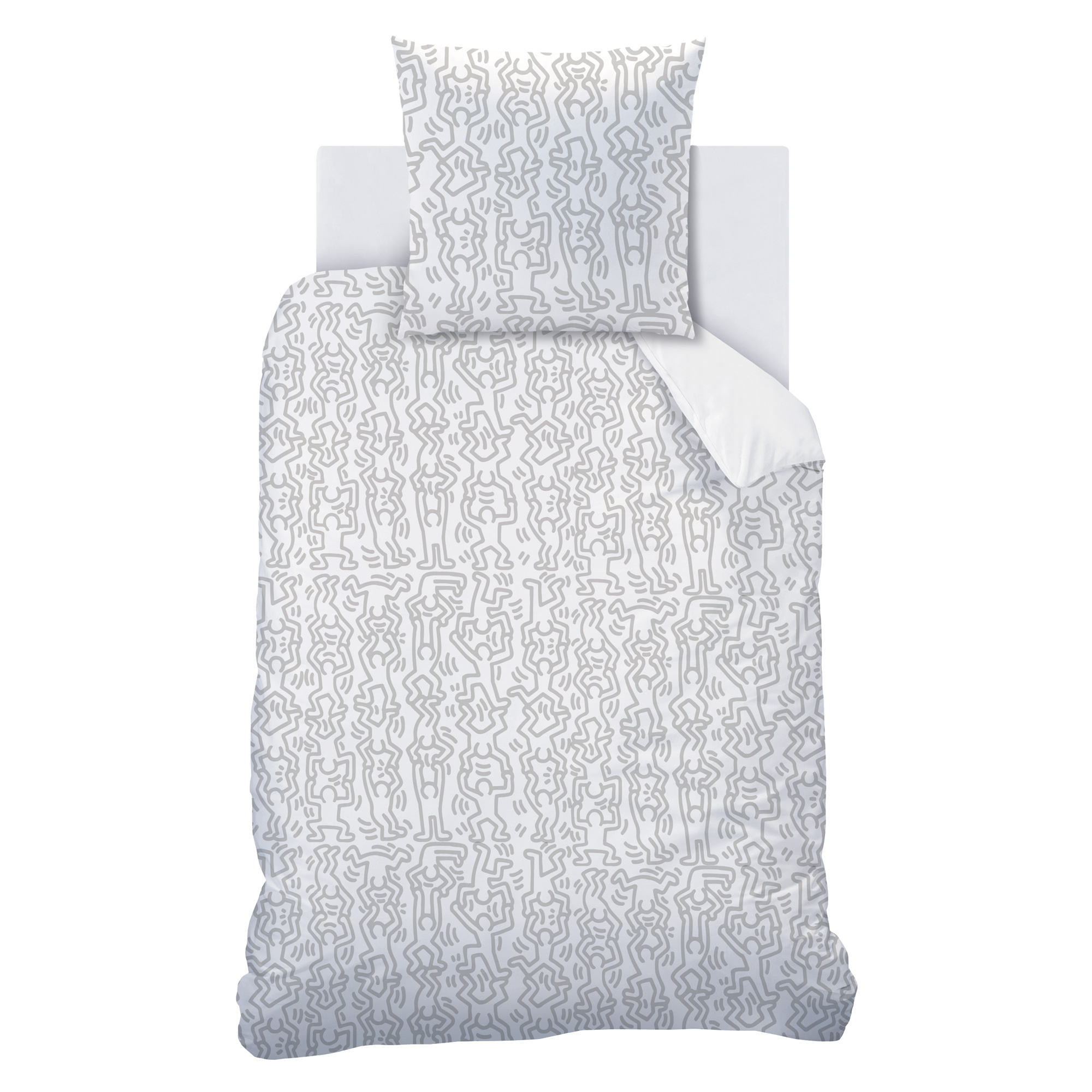 Keith Haring Duvet cover Party - 140 x 200 + 63 x 63 cm - Cotton