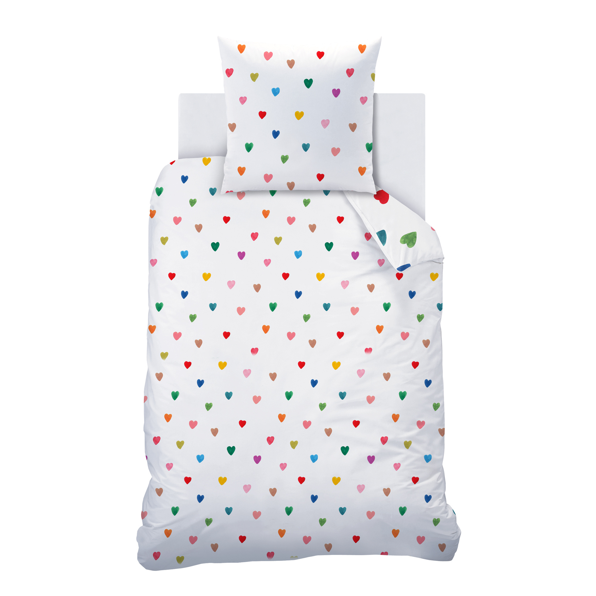 Wee Blue Bell Duvet cover Amour - 140 x 200 + 63 x 63 cm - Cotton