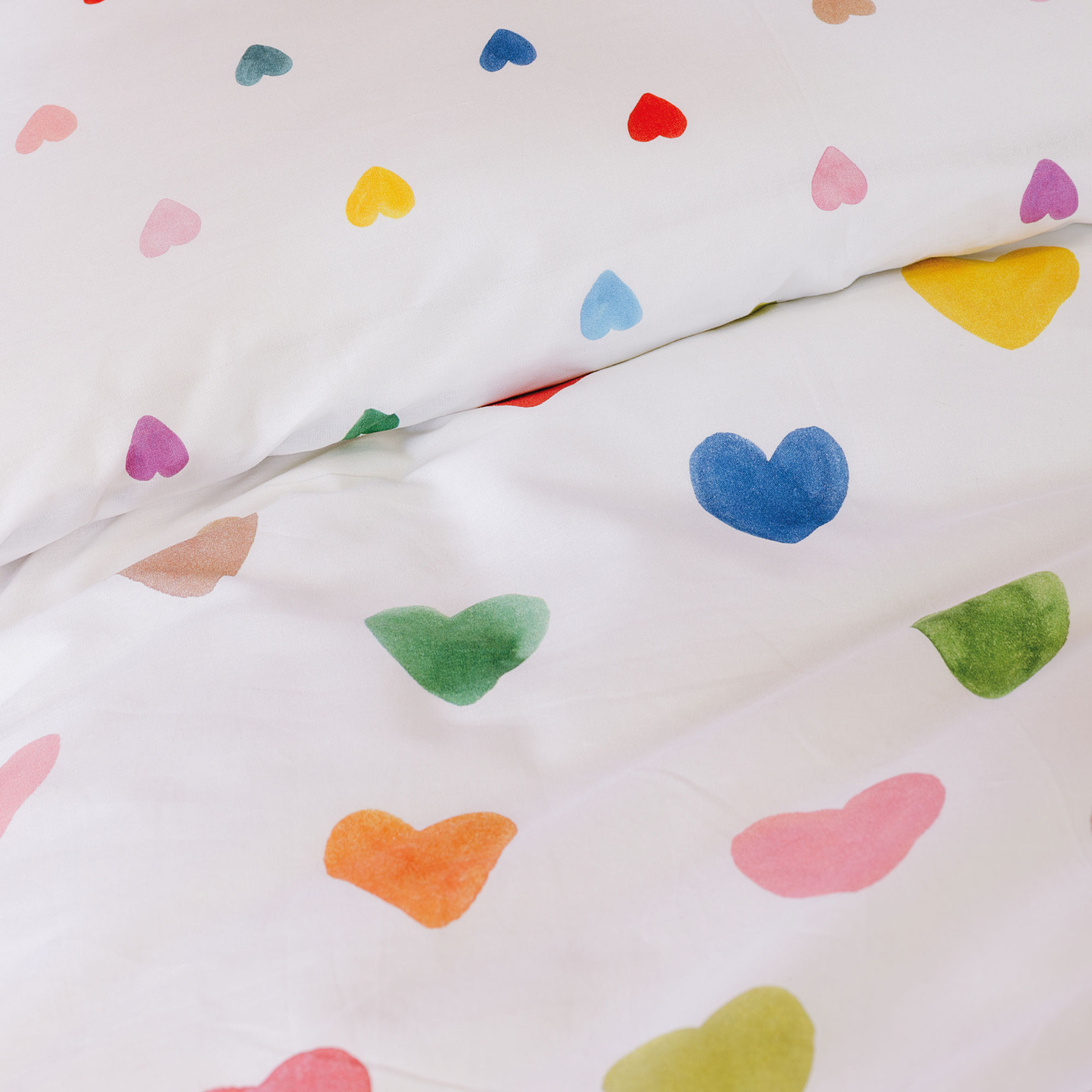 Wee Blue Bell Duvet cover Amour - 140 x 200 + 63 x 63 cm - Cotton
