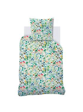 Wee Blue Bell Duvet cover Fauna Flora 140 x 200 + 63 x 63 cm Cotton