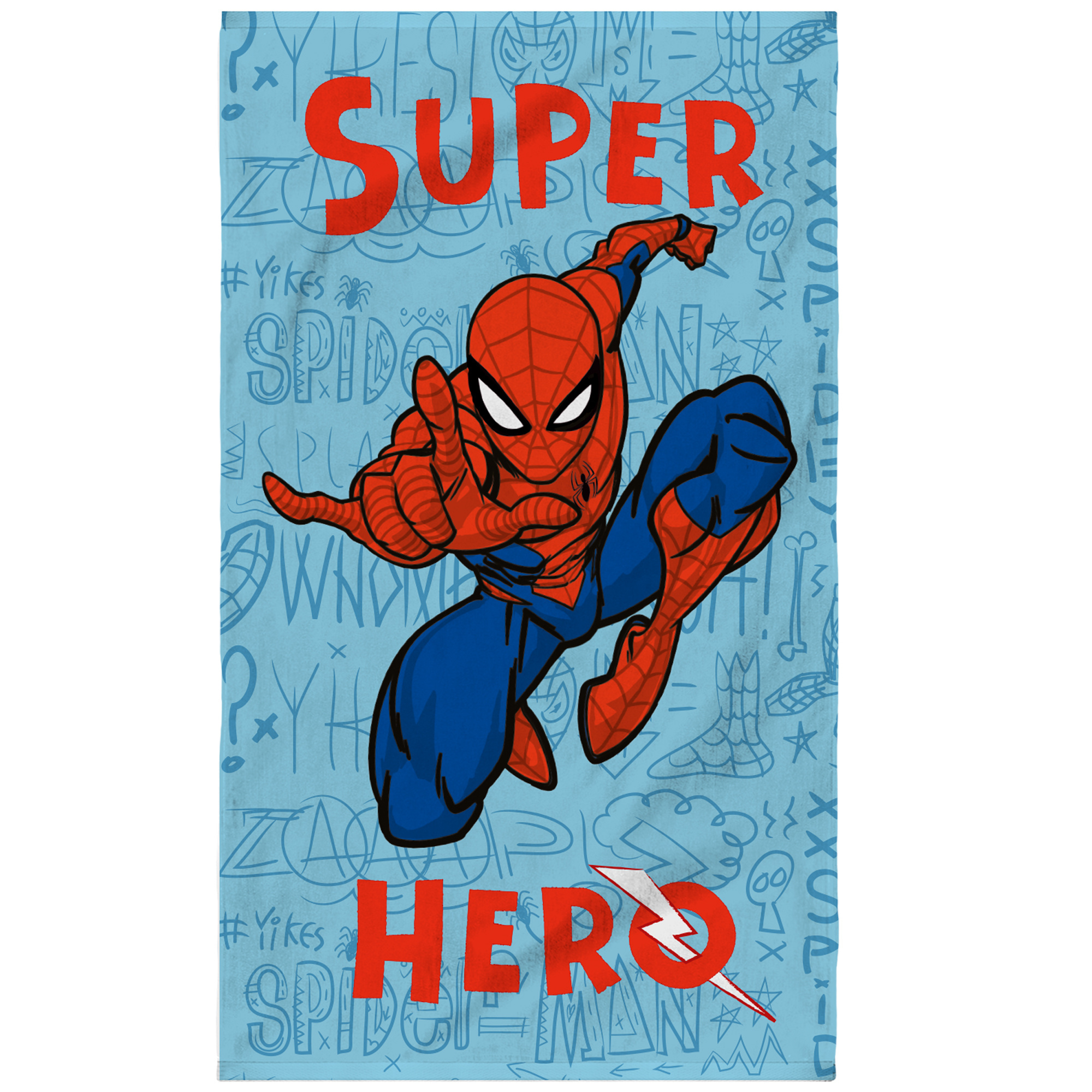 Spiderman Beach towel, Sketches - 70 x 120 cm - Cotton
