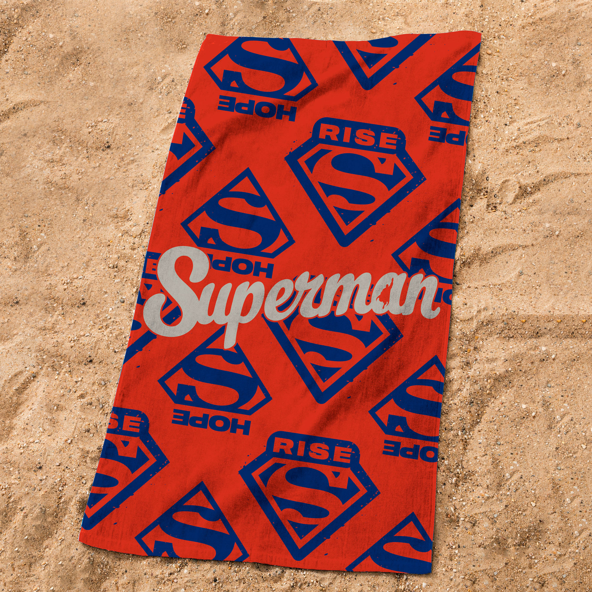 Superman Beach towel, Rise - 70 x 150 cm - Cotton