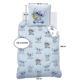 Disney Lilo & Stitch Dekbedovertrek, Ananas - Eenpersoons - 140 x 200 + 63 x 63 cm - Katoen