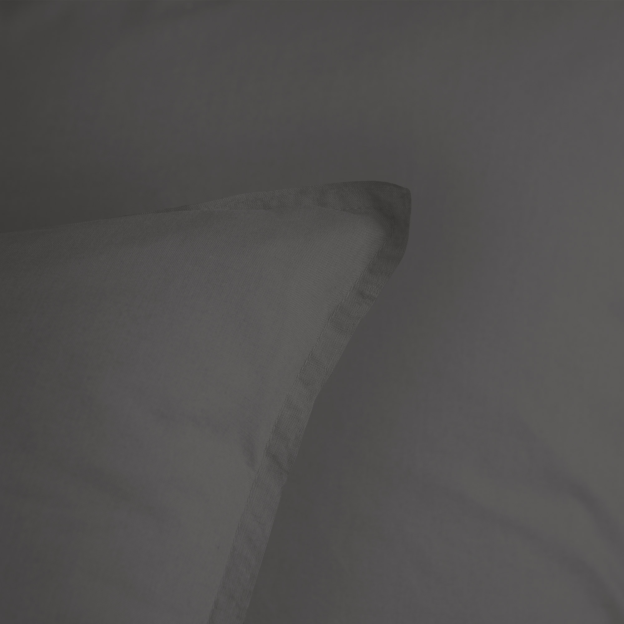 Matt & Rose Duvet cover Anthracite - 260 x 240 + 2x 65 x 65 cm - Washed cotton
