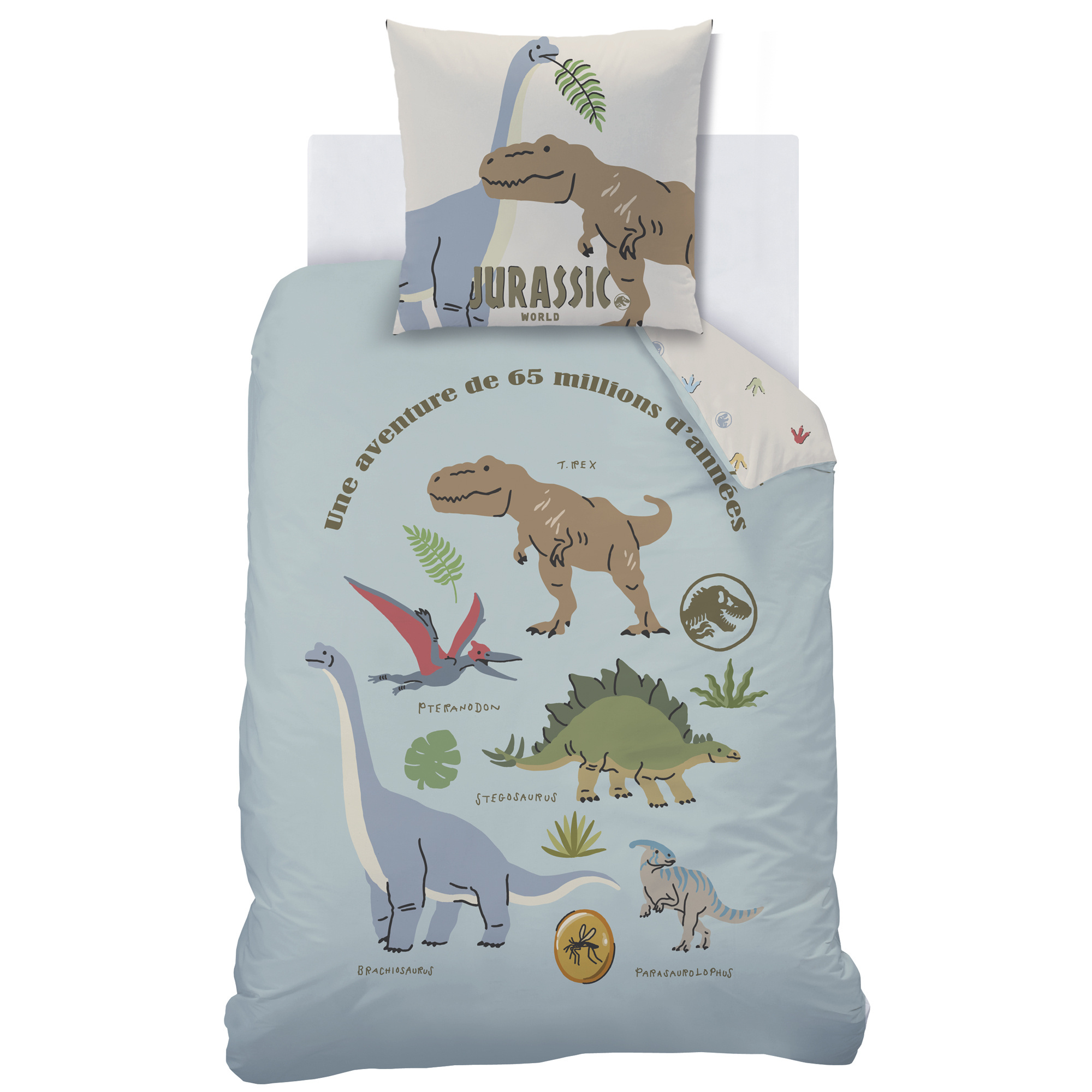 Jurassic World Duvet cover Sicju - 140 x 200 + 63 x 63 cm - Cotton