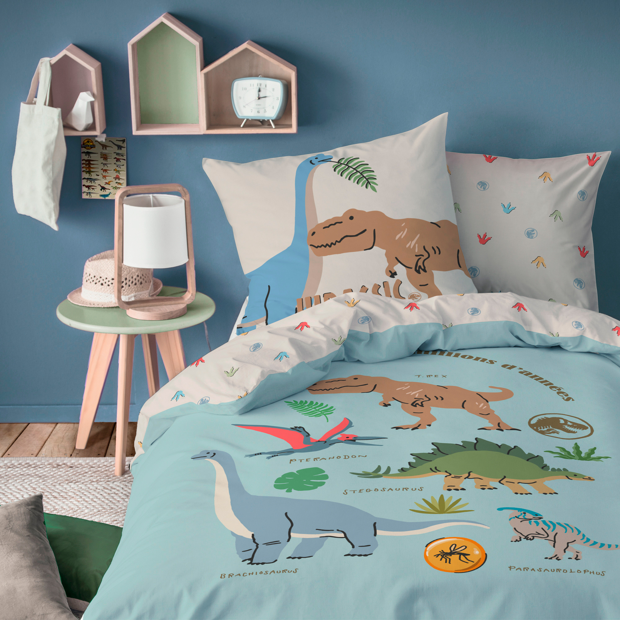 Jurassic World Duvet cover Sicju - 140 x 200 + 63 x 63 cm - Cotton