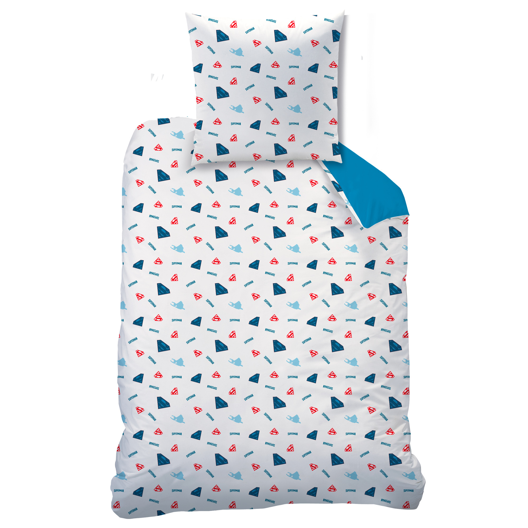 Superman Duvet cover Supera - 140 x 200 + 63 x 63 cm - Cotton