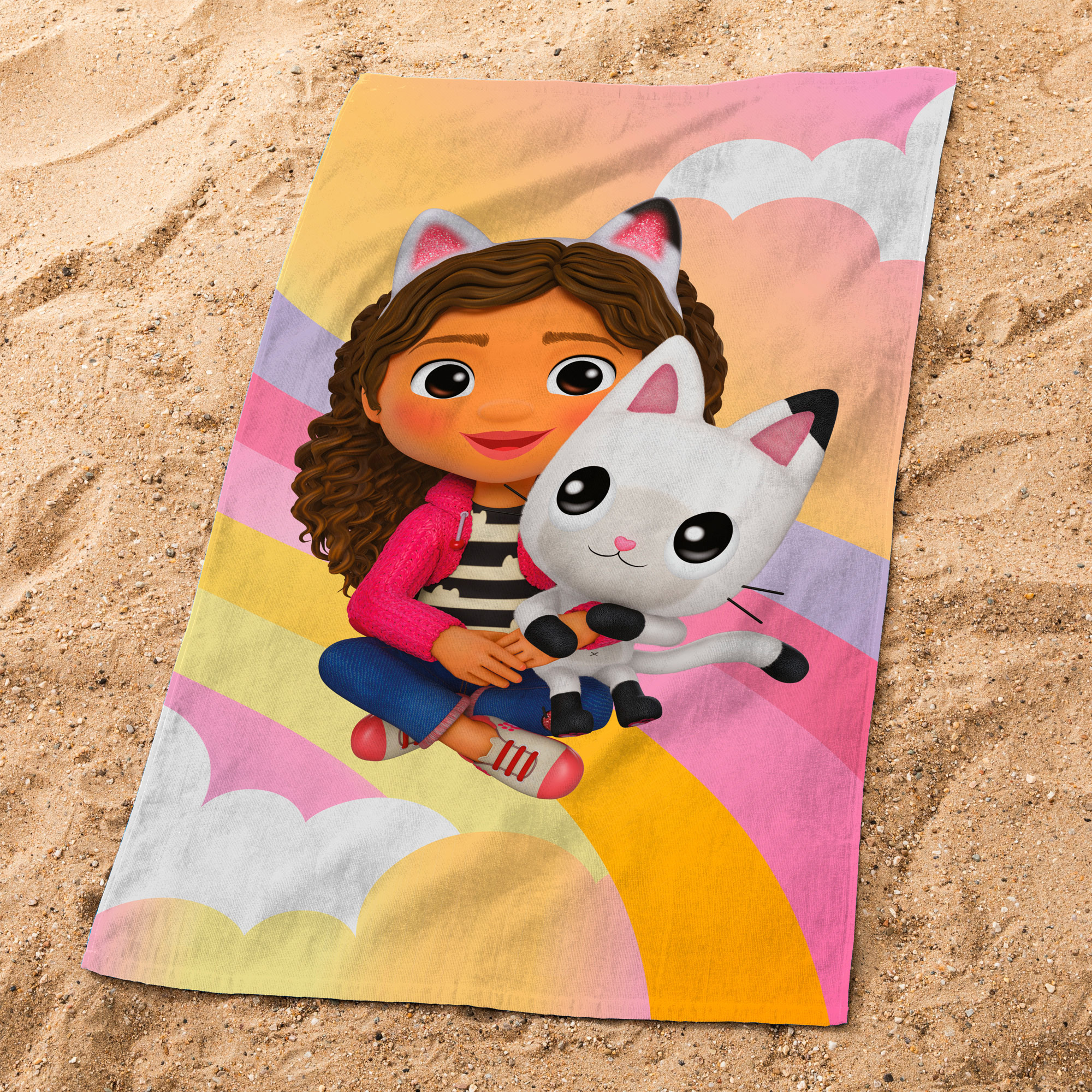 Gabby's poppenhuis Beach towel Magique Rainbow - 70 x 120 cm - Cotton