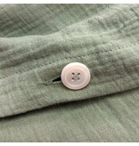 Matt & Rose Dekbedovertrek Mosgroen - 140 x 200 + 63 x 63 cm - Mousseline Katoen