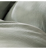 Matt & Rose Duvet cover Moss green - 140 x 200 + 63 x 63 cm - Muslin Cotton