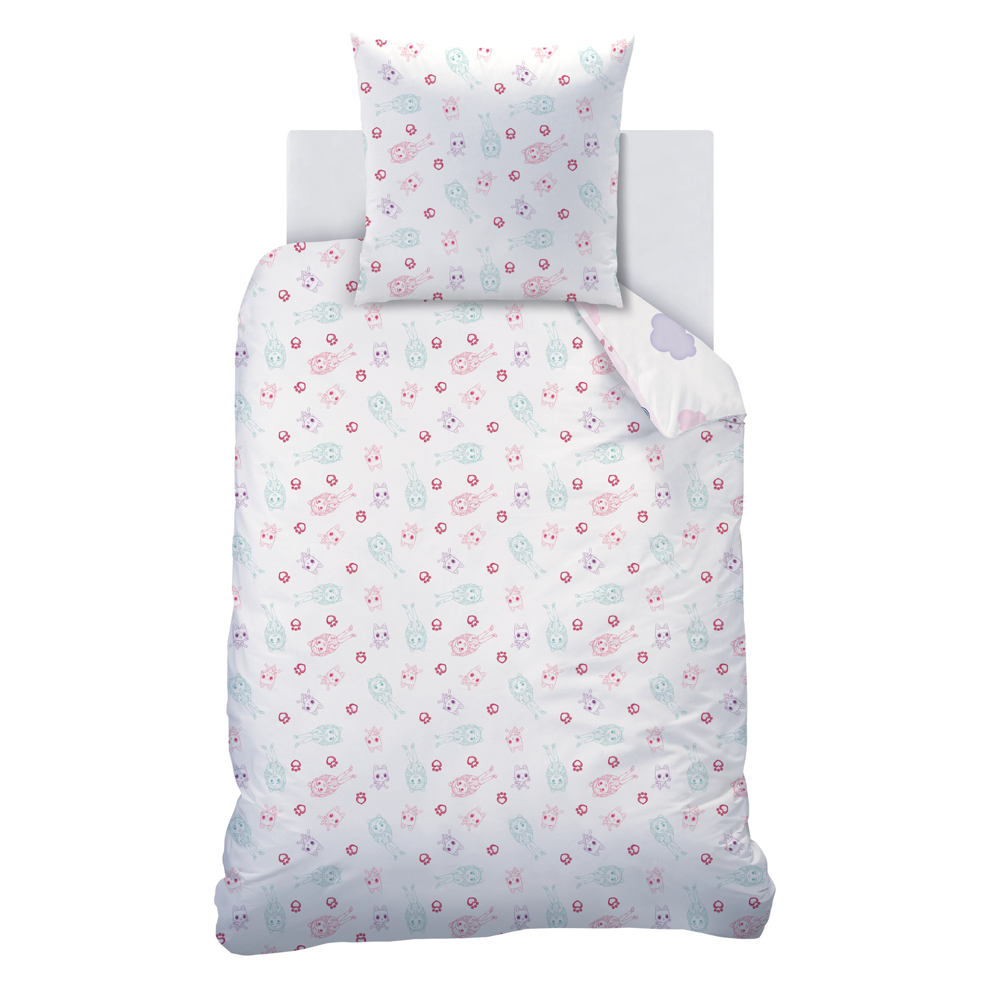 Gabby's poppenhuis Duvet cover Magique World - 140 x 200 + 63 x 63 cm - Cotton