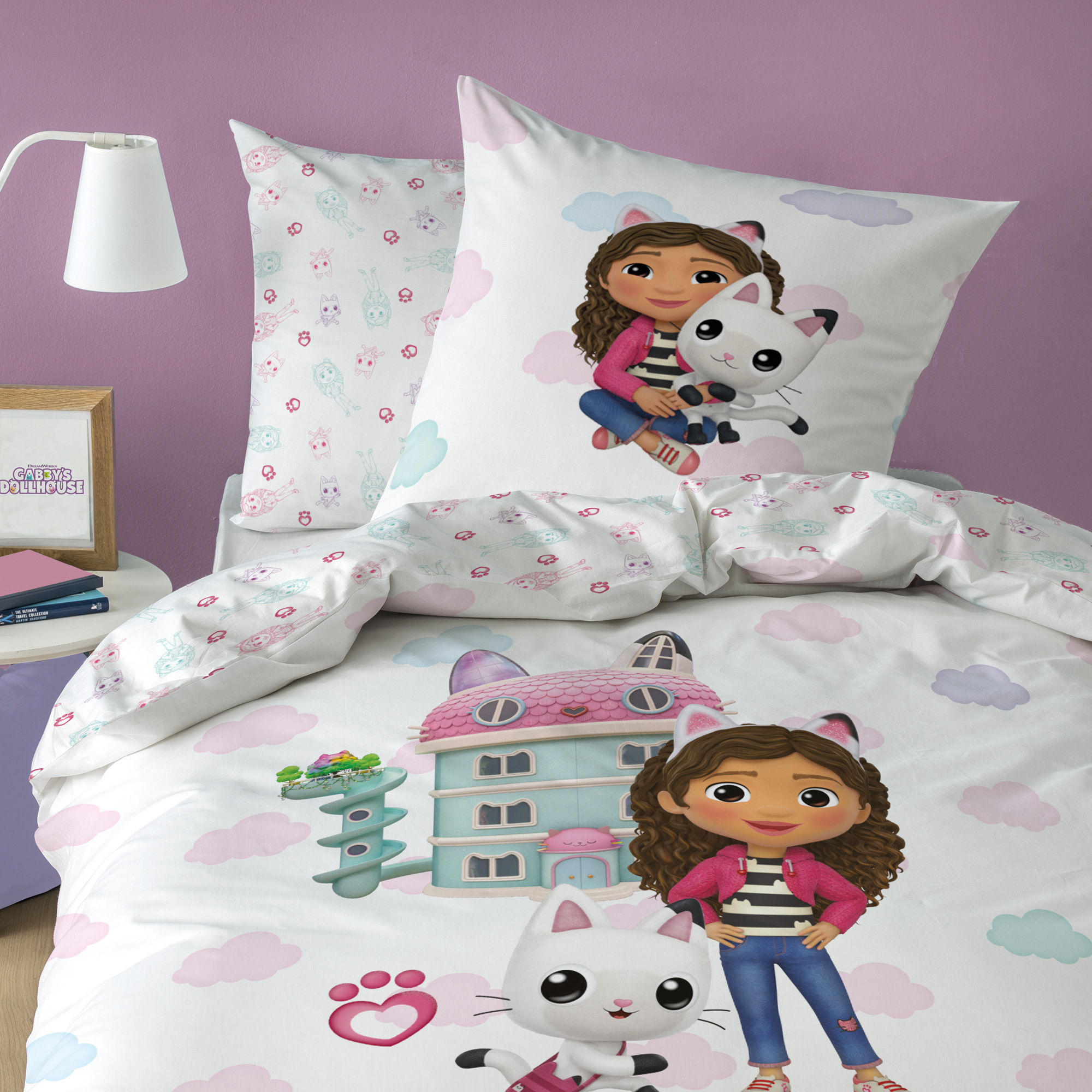 Gabby's poppenhuis Duvet cover Magique World - 140 x 200 + 63 x 63 cm - Cotton
