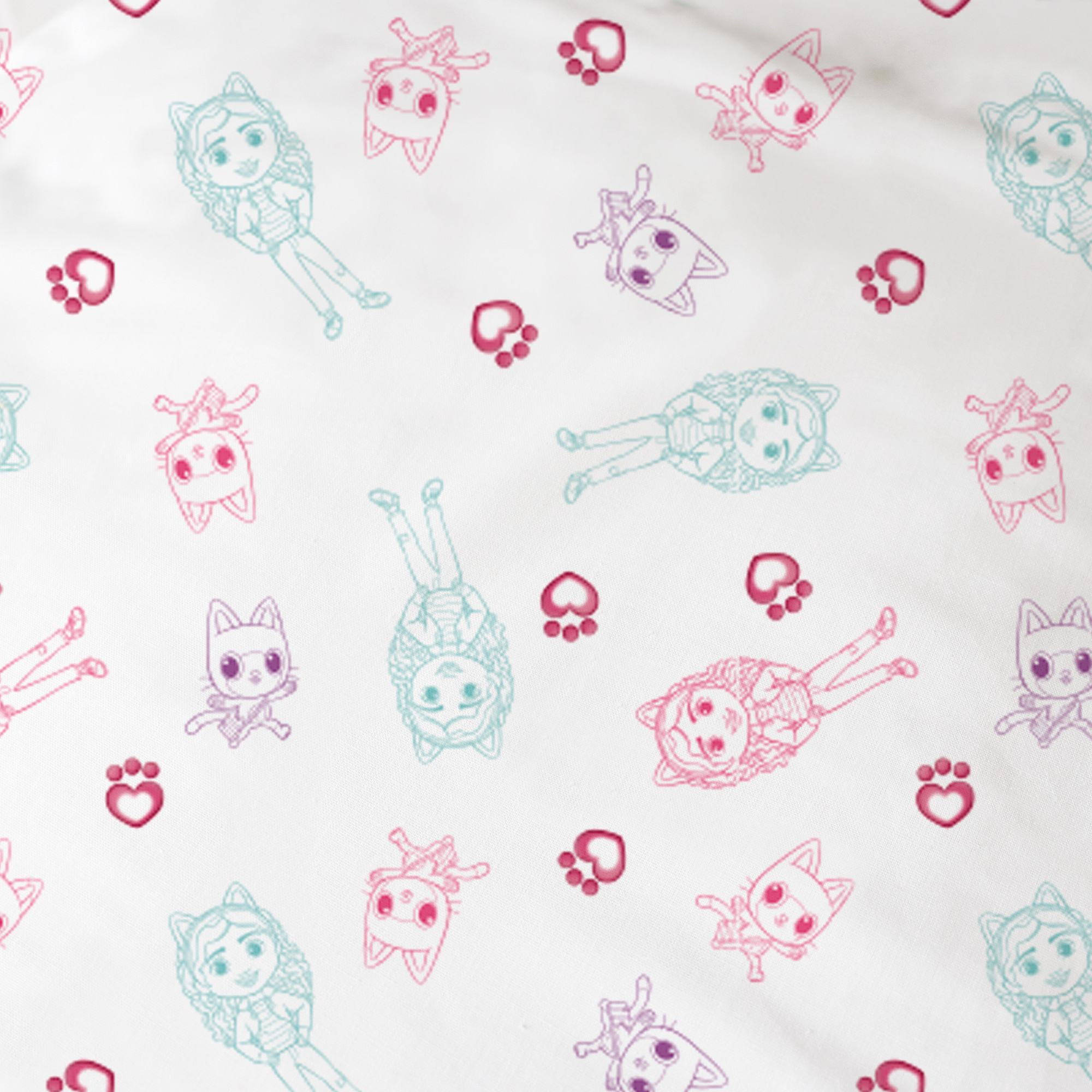 Gabby's poppenhuis Duvet cover Magique World - 140 x 200 + 63 x 63 cm - Cotton