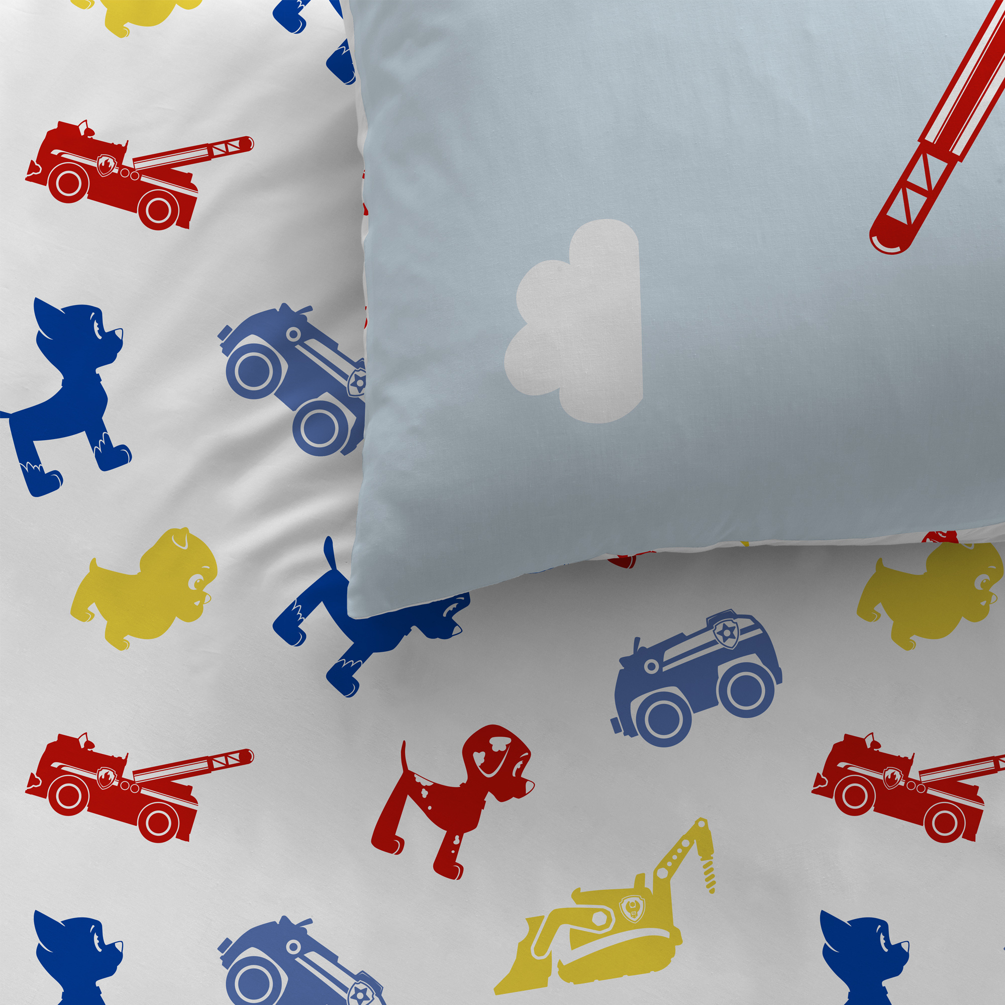 Paw Patrol Duvet cover Patboy - 140 x 200 + 63 x 63 cm - Cotton