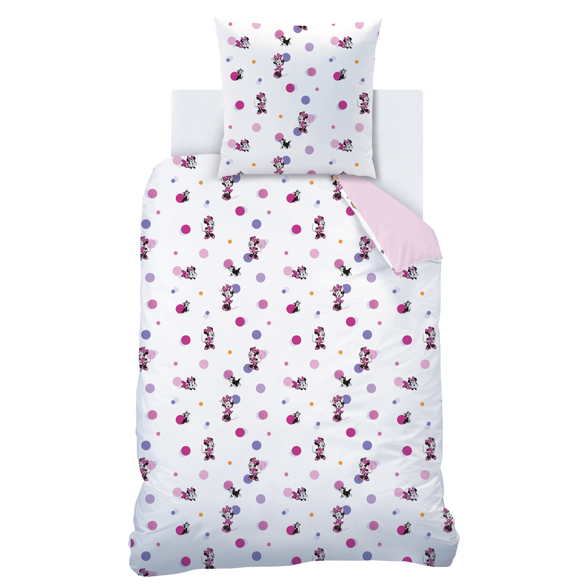 Disney Minnie Mouse Dekbedovertrek Jolie - 140 x 200 + 63 x 63 cm - Katoen