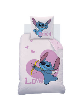 Disney Lilo & Stitch Duvet cover Cupidon 140 x 200 + 63 x 63 cm Cotton