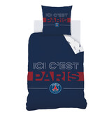 Paris Saint Germain Duvet cover Devise - 140 x 200 + 63 x 63 cm - Cotton