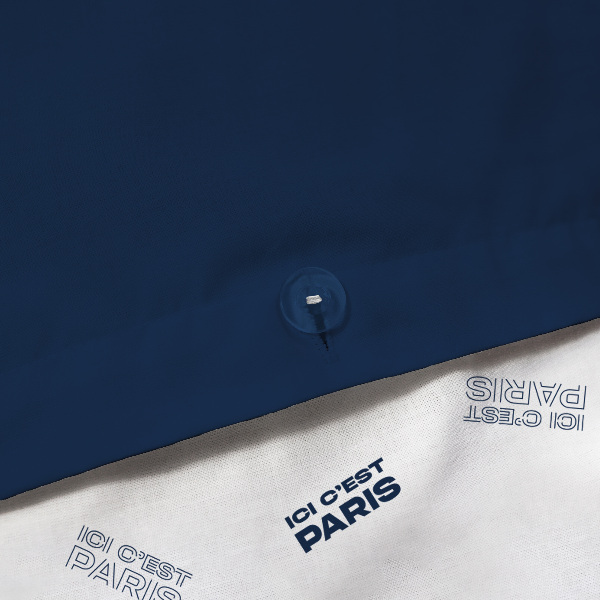 Paris Saint Germain Duvet cover Devise - 240 x 220 + 2 x 63 x 63 cm - Cotton