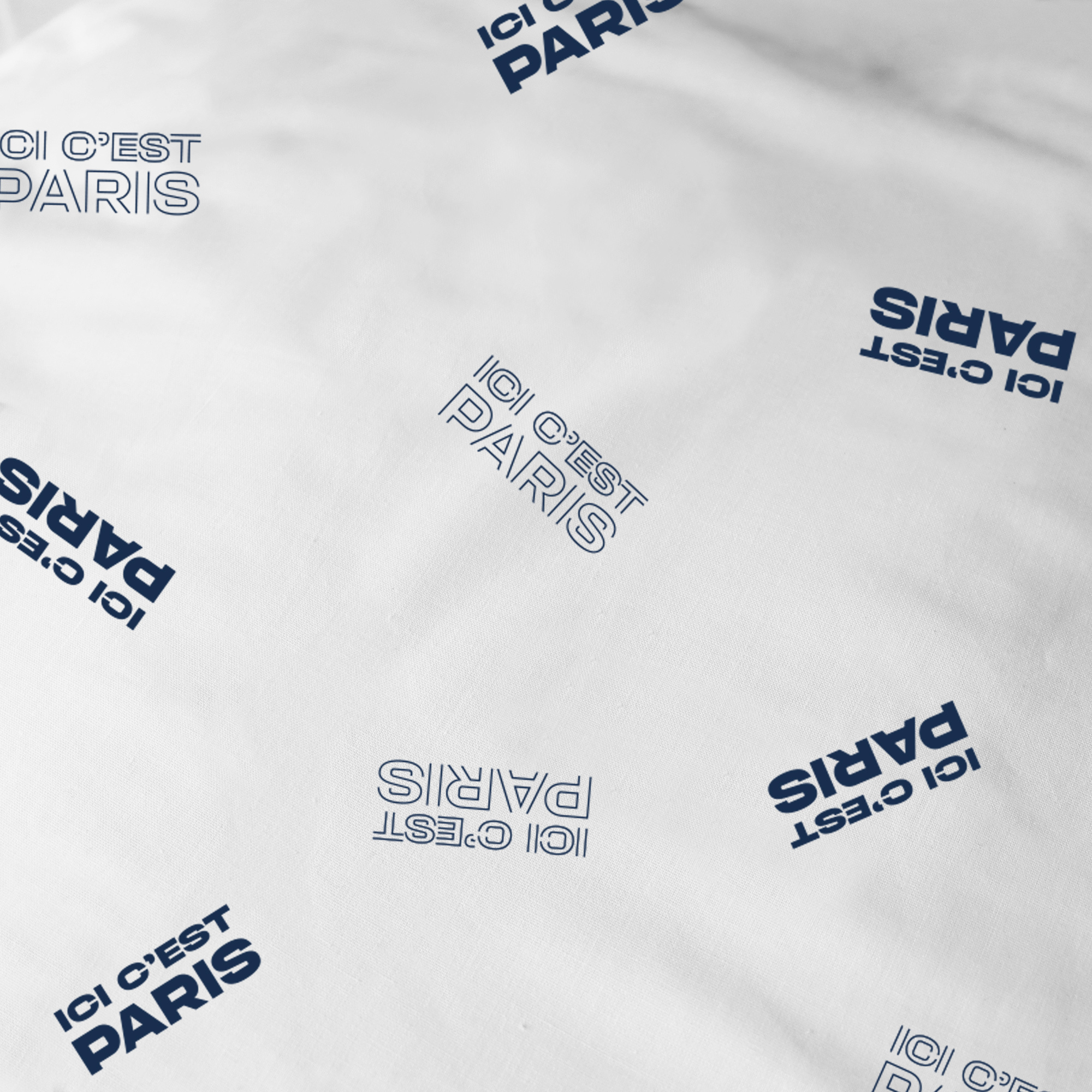 Paris Saint Germain Duvet cover Devise - 240 x 220 + 2 x 63 x 63 cm - Cotton