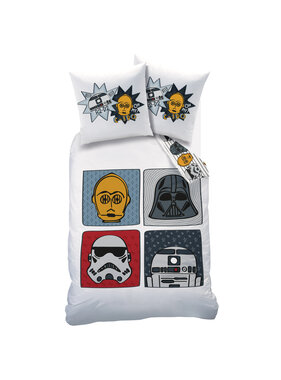 Star wars Duvet cover Portraits 140 x 200 + 63 x 63 cm Cotton
