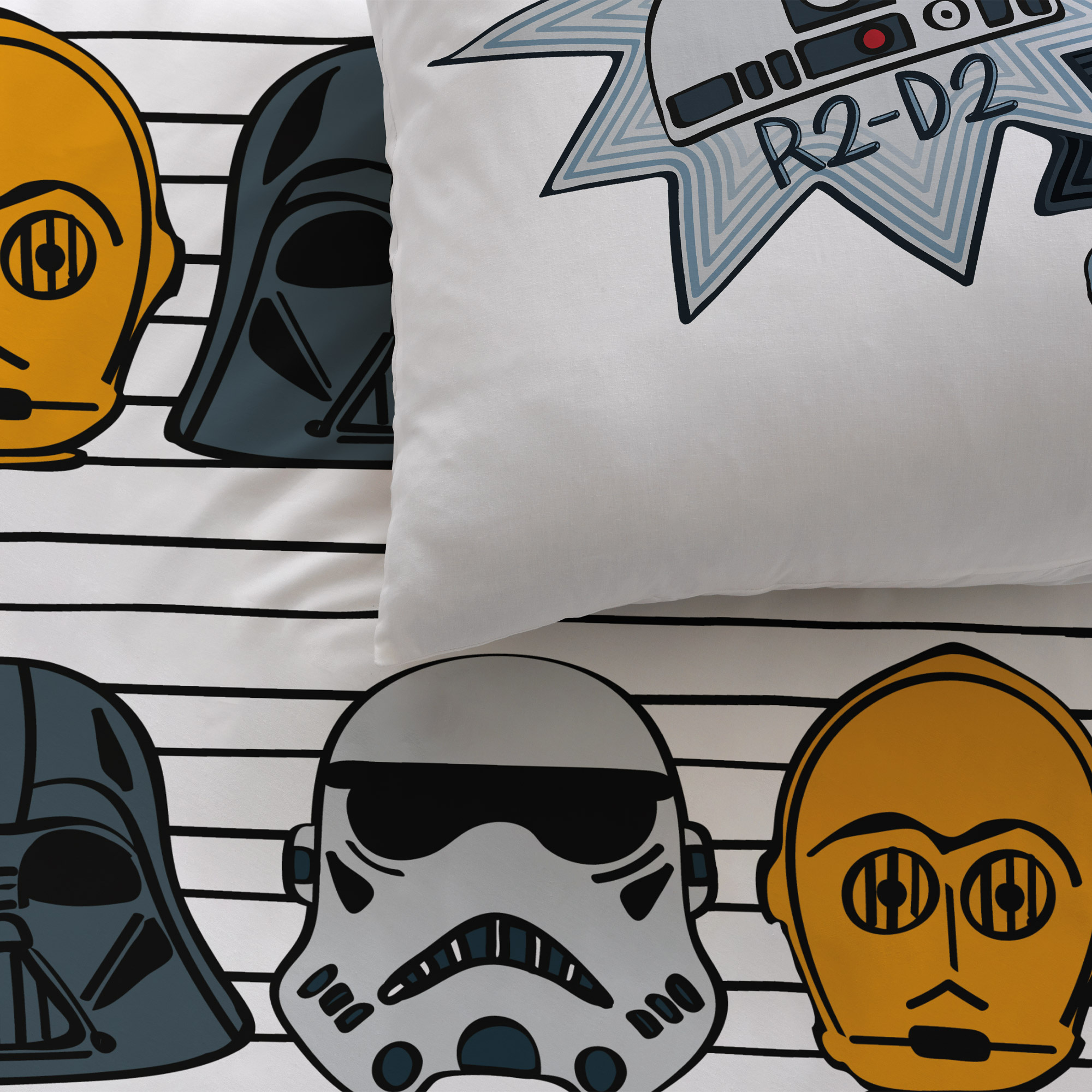 Star wars Duvet cover Portraits - 140 x 200 + 63 x 63 cm - Cotton