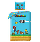 Super Mario Dekbedovertrek, Wahoo! - Eenpersoons - 140 x 200 + 70 x 90 cm - Polyester