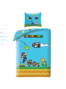 Super Mario Duvet cover Wahoo! 140 x 200 cm + 70 x 90 cm Polyester