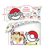 Pokemon Dekbedovertrek, Meowth - Eenpersoons - 140 x 200 + 70 x 90 cm - Polyester