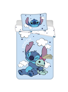 Disney Lilo & Stitch BABY / Toddler duvet cover Clouds 135 x 100 + 40 x 60 cm Cotton