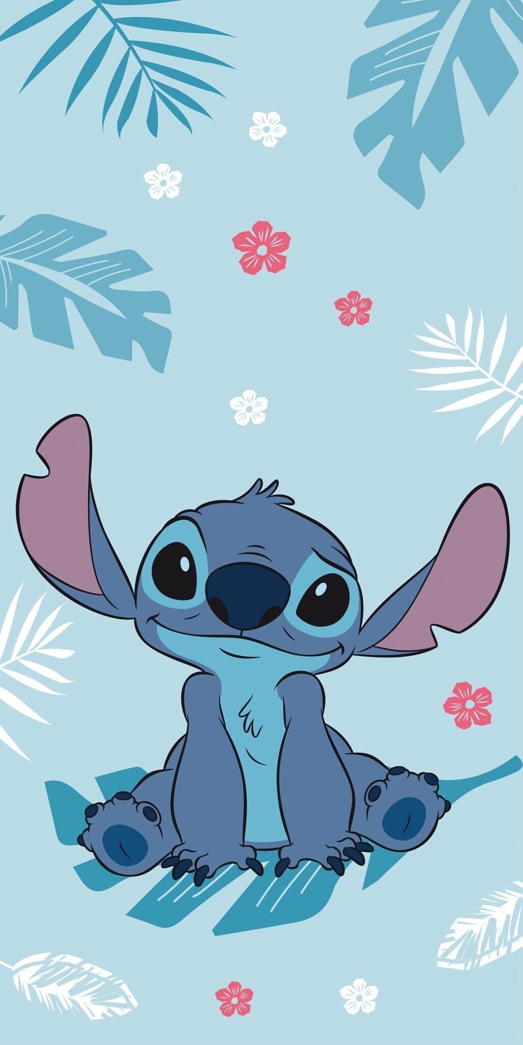 Disney Lilo & Stitch Beach towel Blue - 70 x 140 cm - Cotton
