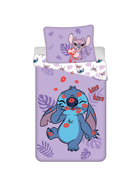 Disney Lilo & Stitch Duvet cover Kisses 140 x 200 cm + 70 x 90 cm Cotton