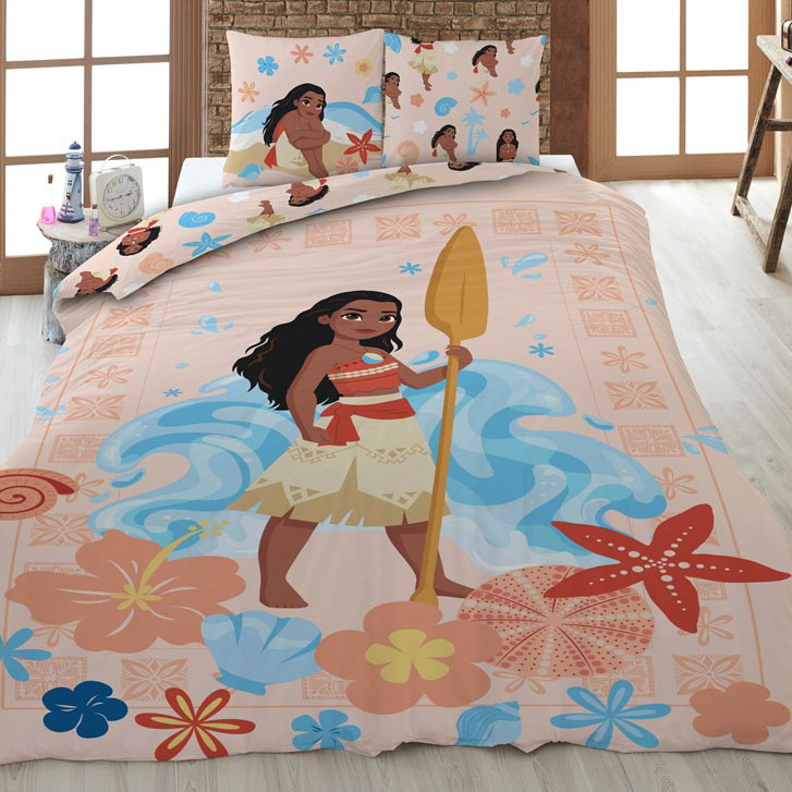 Disney Vaiana Dekbedovertrek Warrior - 140 x 200 + 65 x 65 cm - Polykatoen