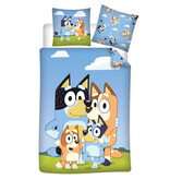Bluey Duvet cover Fun Family - 140 x 200 + 65 x 65 cm - Polycotton
