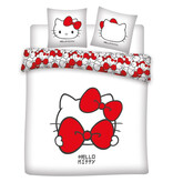 Hello Kitty Dekbedovertrek Red Bow - Lits Jumeaux - 240 x 220 cm - Polykatoen