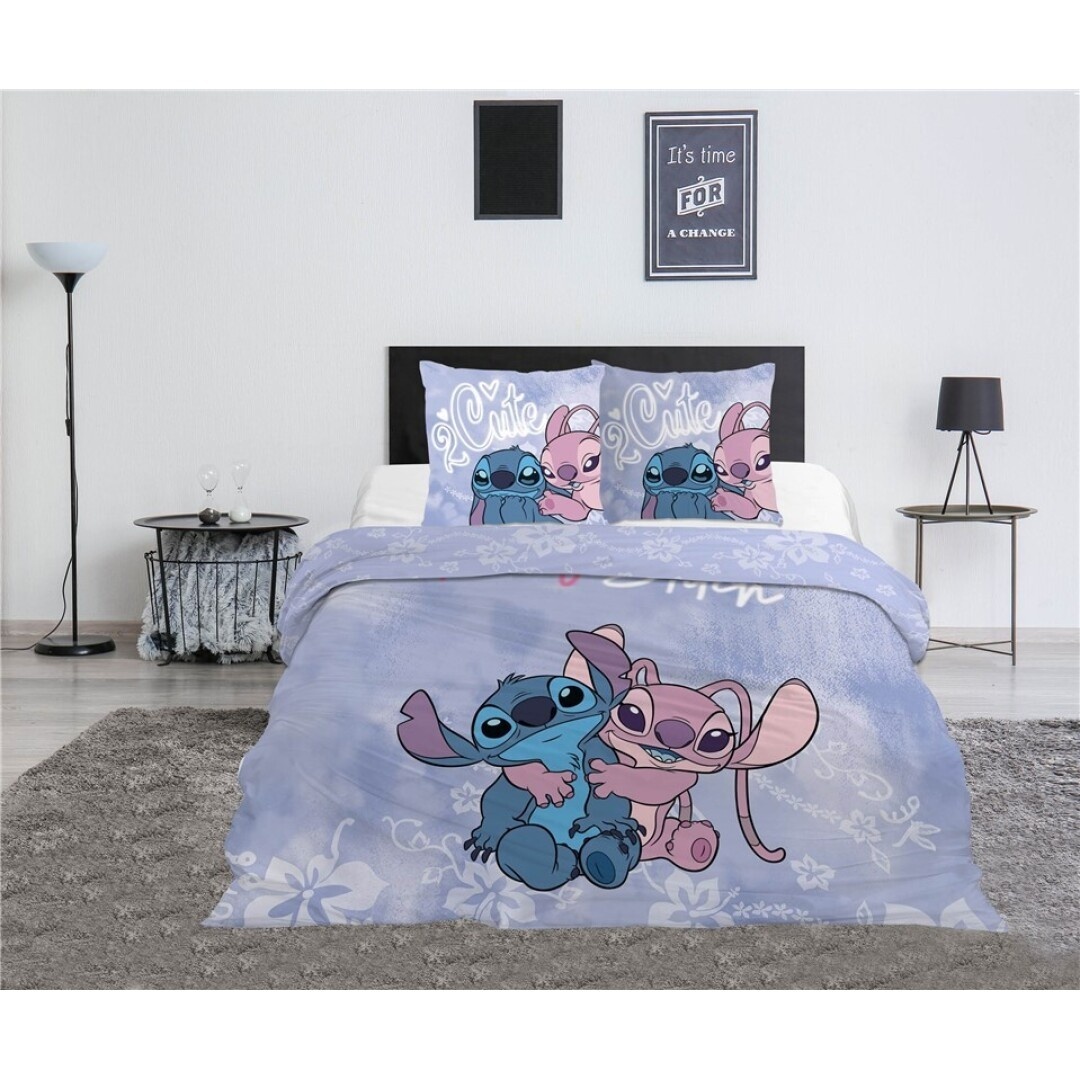 Disney Lilo & Stitch Duvet cover 2 Cute - 140 x 200 cm + 65 x 65 cm - Polycotton