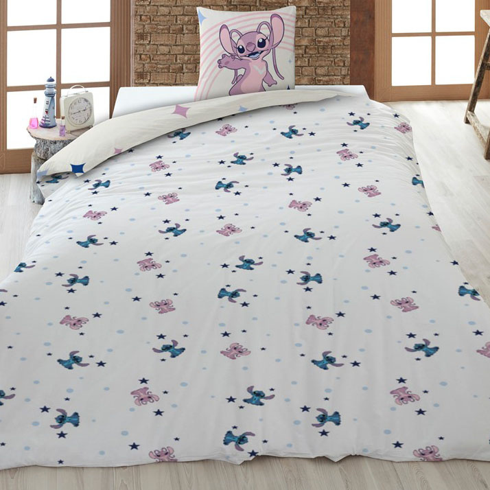 Disney Lilo & Stitch Dekbedovertrek Magical - 140 x 200 + 65 x 65 cm - Polykatoen