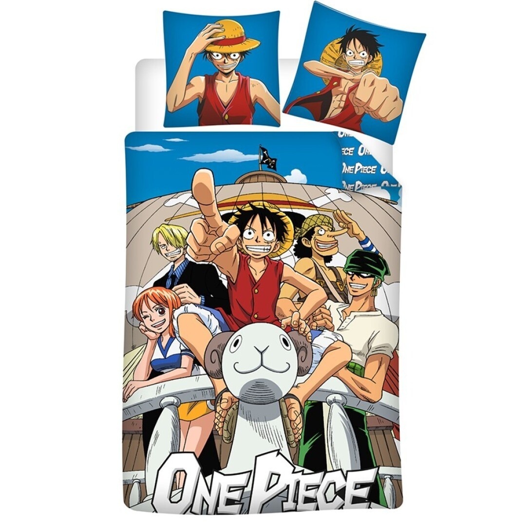 One Piece Duvet cover Thousand Sunny - 140 x 200 + 65 x 65 cm - Polycotton